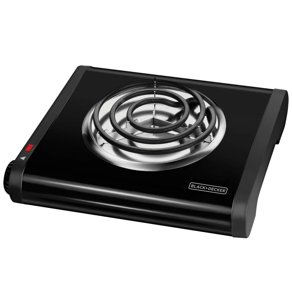 BLACK+DECKER Indoor Grills, Skillets & Waffle Makers 9.646-in 1 Element Metal Electric Hot Plate 1 BLACK+DECKER Indoor Grills, Skillets & Waffle Makers 9.646-in 1 Element Metal Electric Hot Plate