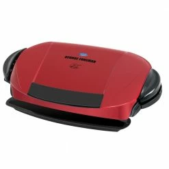George Foreman Indoor Grills, Skillets & Waffle Makers 12.28-in L x 5.98-in W Non-Stick Residential