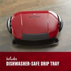 George Foreman Indoor Grills, Skillets & Waffle Makers 12.28-in L x 5.98-in W Non-Stick Residential -Aroma Shop 18136802