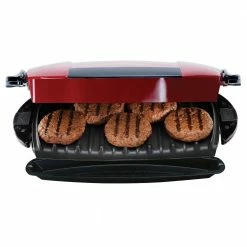 George Foreman Indoor Grills, Skillets & Waffle Makers 12.28-in L x 5.98-in W Non-Stick Residential -Aroma Shop 18136804