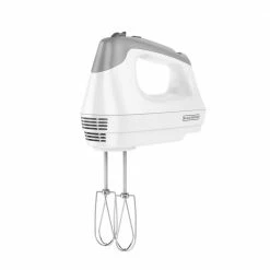 BLACK+DECKER Mixers 60-in Cord 6-Speed White Hand Mixer