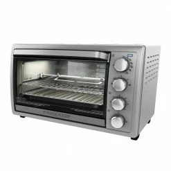 BLACK+DECKER Toasters & Toaster Ovens 6-Slice Stainless Steel Convection Toaster Oven with Rotisserie (1500-Watt)