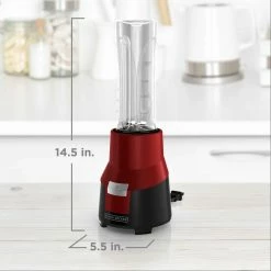 BLACK+DECKER Blenders & Juicers FusionBlade 20-oz Red 275-Watt Blender 21 BLACK+DECKER Blenders & Juicers FusionBlade 20-oz Red 275-Watt Blender -Aroma Shop 18136903