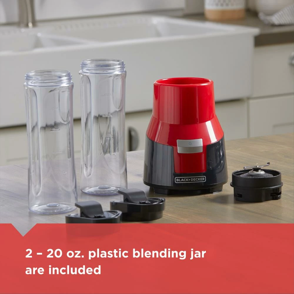 BLACK+DECKER Blenders & Juicers FusionBlade 20-oz Red 275-Watt Blender 7 BLACK+DECKER Blenders & Juicers FusionBlade 20-oz Red 275-Watt Blender - Image 7
