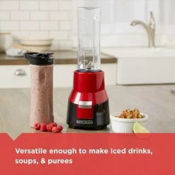 BLACK+DECKER Blenders & Juicers FusionBlade 20-oz Red 275-Watt Blender 19 BLACK+DECKER Blenders & Juicers FusionBlade 20-oz Red 275-Watt Blender -Aroma Shop 18136920