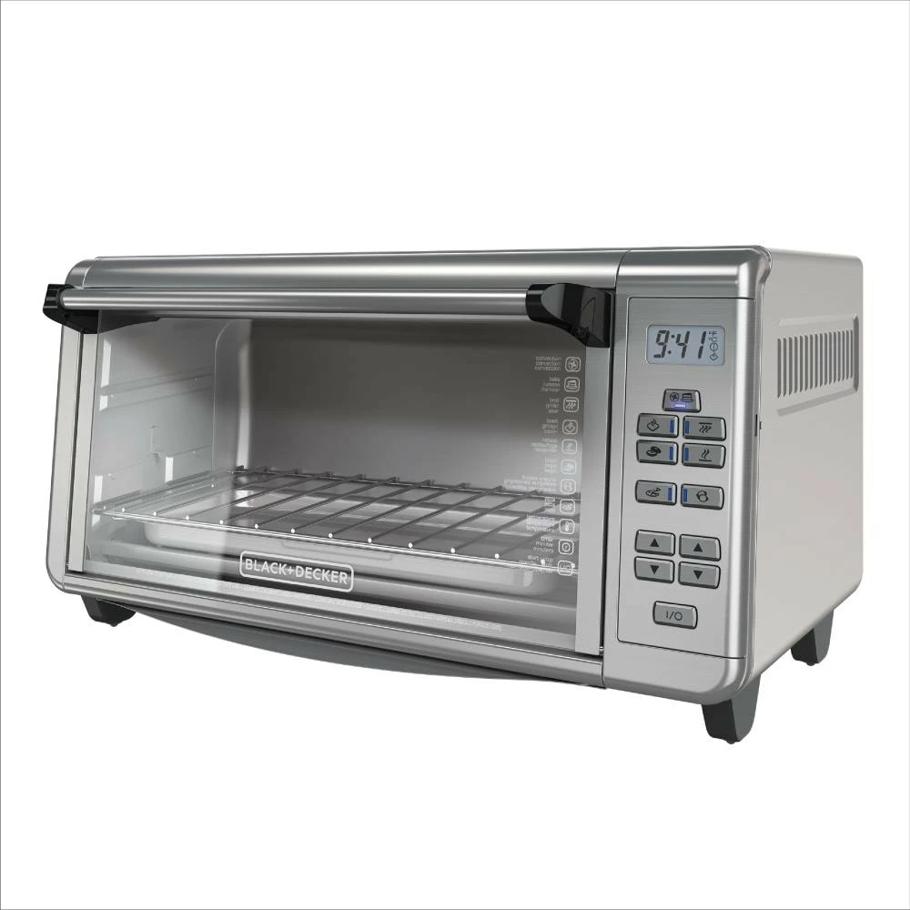 BLACK+DECKER Toasters & Toaster Ovens 8-Slice Stainless Steel Convection Toaster Oven (1500-Watt) 1 BLACK+DECKER Toasters & Toaster Ovens 8-Slice Stainless Steel Convection Toaster Oven (1500-Watt)