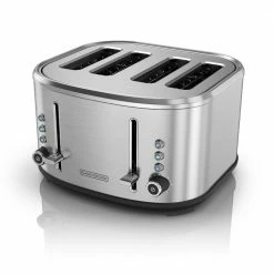 BLACK+DECKER Toasters & Toaster Ovens 4-Slice Silver 1500-Watt Toaster