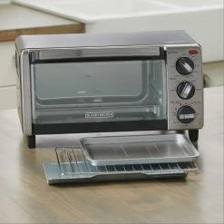 BLACK+DECKER Toasters & Toaster Ovens 4-Slice Stainless Steel Convection Toaster Oven (1150-Watt) 11 BLACK+DECKER Toasters & Toaster Ovens 4-Slice Stainless Steel Convection Toaster Oven (1150-Watt) -Aroma Shop 18136981