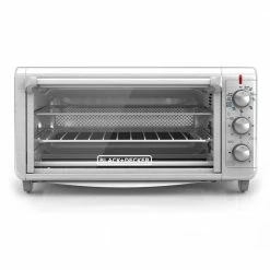 BLACK+DECKER Toasters & Toaster Ovens Crisp 'N Bake 8-Slice Stainless Steel Convection Toaster Oven (1500-Watt) -Aroma Shop 18137014