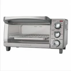 BLACK+DECKER Toasters & Toaster Ovens 4-Slice Stainless Steel Convection Toaster Oven (1150-Watt)