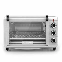 BLACK+DECKER Toasters & Toaster Ovens 6-Slice Stainless Steel Convection Toaster Oven (1500-Watt) -Aroma Shop 18137582