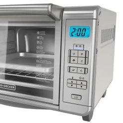BLACK+DECKER Toasters & Toaster Ovens 6-Slice Stainless Steel Convection Toaster Oven (1500-Watt) -Aroma Shop 18248051