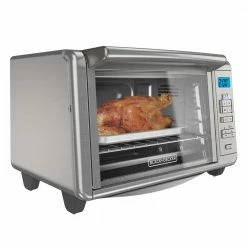 BLACK+DECKER Toasters & Toaster Ovens 6-Slice Stainless Steel Convection Toaster Oven (1500-Watt) -Aroma Shop 18248059