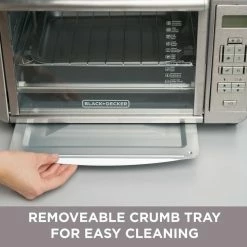 BLACK+DECKER Toasters & Toaster Ovens 6-Slice Stainless Steel Convection Toaster Oven (1500-Watt) -Aroma Shop 18248061