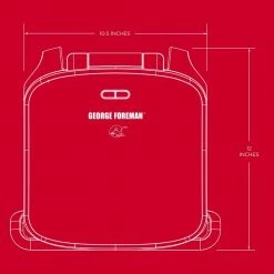 George Foreman Indoor Grills, Skillets & Waffle Makers 9.2-in L x 6.69-in W Non-Stick Residential 21 George Foreman Indoor Grills, Skillets & Waffle Makers 9.2-in L x 6.69-in W Non-Stick Residential -Aroma Shop 18248469