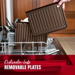 George Foreman Indoor Grills, Skillets & Waffle Makers 9.2-in L x 6.69-in W Non-Stick Residential 19 George Foreman Indoor Grills, Skillets & Waffle Makers 9.2-in L x 6.69-in W Non-Stick Residential -Aroma Shop 18248478