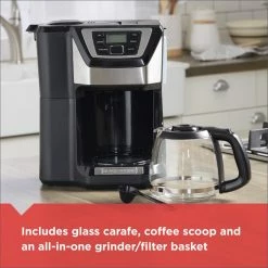 BLACK+DECKER Espresso, Tea & Coffee Machines 12-Cup Black/Stainless Residential Drip Coffee Maker -Aroma Shop 18248589