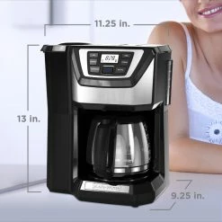 BLACK+DECKER Espresso, Tea & Coffee Machines 12-Cup Black/Stainless Residential Drip Coffee Maker -Aroma Shop 18248594