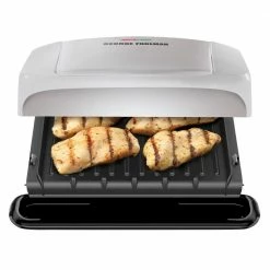 George Foreman Indoor Grills, Skillets & Waffle Makers 9.2-in L x 6.69-in W Non-Stick Residential -Aroma Shop 18248636