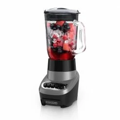 BLACK+DECKER Blenders & Juicers PowerCrush 48-oz Black/Silver 700-Watt Pulse Control Blender