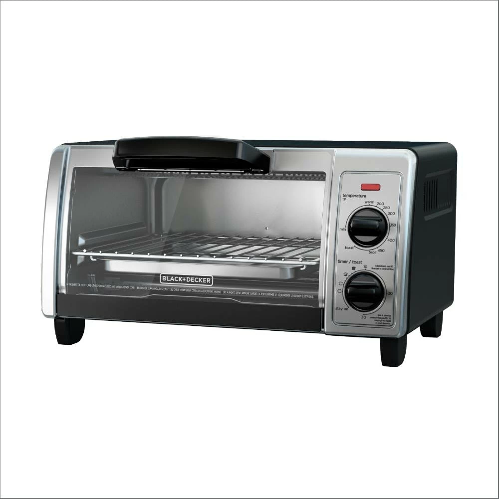 BLACK+DECKER Toasters & Toaster Ovens 4-Slice Stainless Steel Convection Toaster Oven (1150-Watt) 1 BLACK+DECKER Toasters & Toaster Ovens 4-Slice Stainless Steel Convection Toaster Oven (1150-Watt)