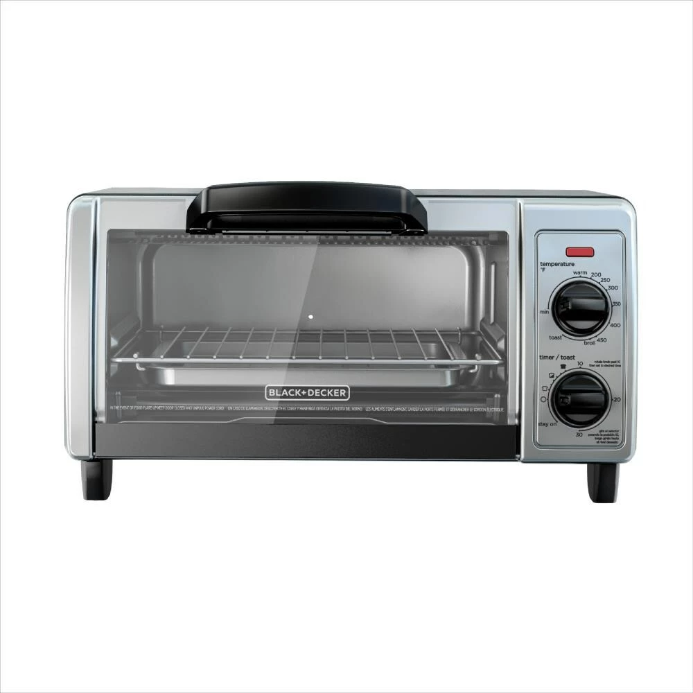 BLACK+DECKER Toasters & Toaster Ovens 4-Slice Stainless Steel Convection Toaster Oven (1150-Watt) 7 BLACK+DECKER Toasters & Toaster Ovens 4-Slice Stainless Steel Convection Toaster Oven (1150-Watt) - Image 7