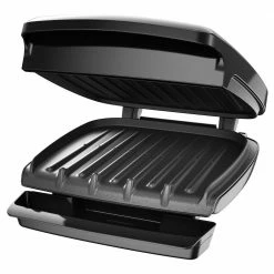 George Foreman Indoor Grills, Skillets & Waffle Makers 8.07-in L x 7.68-in W Non-Stick Residential -Aroma Shop 18248671