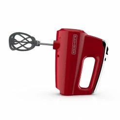 BLACK+DECKER Mixers Helix Performance Mixer 60-in Cord 5-Speed Red Hand Mixer -Aroma Shop 18249746
