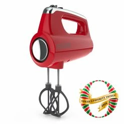 BLACK+DECKER Mixers Helix Performance Mixer 60-in Cord 5-Speed Red Hand Mixer -Aroma Shop 18249753
