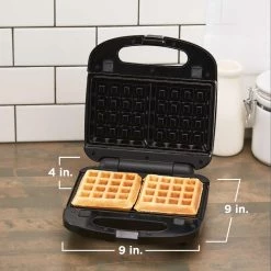 BLACK+DECKER Indoor Grills, Skillets & Waffle Makers 7.83-in L x 4.05-in W Non-Stick Residential -Aroma Shop 18266691