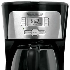 BLACK+DECKER Espresso, Tea & Coffee Machines 12-Cup Black/Silver Residential Drip Coffee Maker -Aroma Shop 40003364