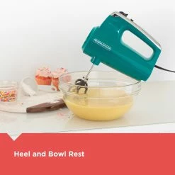 BLACK+DECKER Mixers Helix Performance Mixer 60-in Cord 5-Speed Teal Hand Mixer -Aroma Shop 40003546