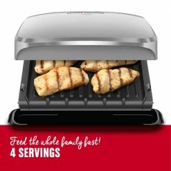 George Foreman Indoor Grills, Skillets & Waffle Makers 9.2-in L x 6.69-in W Non-Stick Residential -Aroma Shop 40004121