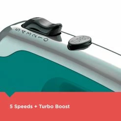 BLACK+DECKER Mixers Helix Performance Mixer 60-in Cord 5-Speed Teal Hand Mixer -Aroma Shop 40004492