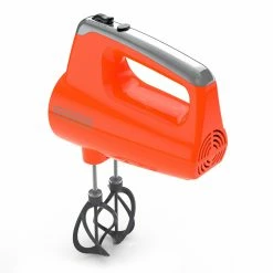BLACK+DECKER Mixers Helix Performance Mixer 60-in Cord 5-Speed Tangerine Hand Mixer 20 BLACK+DECKER Mixers Helix Performance Mixer 60-in Cord 5-Speed Tangerine Hand Mixer -Aroma Shop 40006681