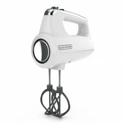 BLACK+DECKER Mixers Helix 60-in Cord 5-Speed White Hand Mixer