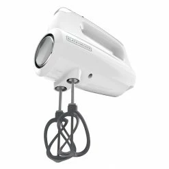BLACK+DECKER Mixers Helix 60-in Cord 5-Speed White Hand Mixer 20 BLACK+DECKER Mixers Helix 60-in Cord 5-Speed White Hand Mixer -Aroma Shop 40112450