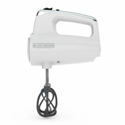 BLACK+DECKER Mixers Helix 60-in Cord 5-Speed White Hand Mixer 22 BLACK+DECKER Mixers Helix 60-in Cord 5-Speed White Hand Mixer -Aroma Shop 40112452