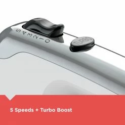 BLACK+DECKER Mixers Helix 60-in Cord 5-Speed White Hand Mixer 24 BLACK+DECKER Mixers Helix 60-in Cord 5-Speed White Hand Mixer -Aroma Shop 40112461