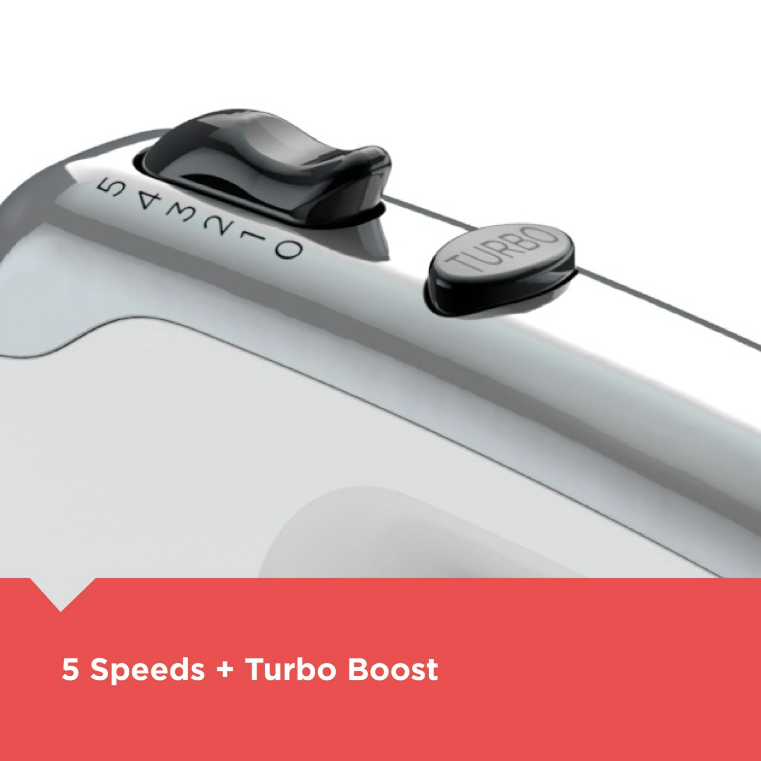 BLACK+DECKER Mixers Helix 60-in Cord 5-Speed White Hand Mixer 9 BLACK+DECKER Mixers Helix 60-in Cord 5-Speed White Hand Mixer - Image 9