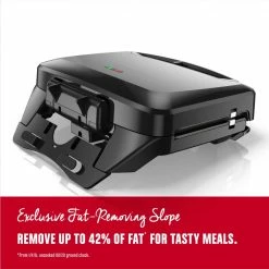 George Foreman Indoor Grills, Skillets & Waffle Makers Rapid Grill Series 6.41-in L x 12.72-in W Non-Stick Residential -Aroma Shop 40112556