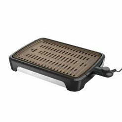 George Foreman Indoor Grills, Skillets & Waffle Makers Open Grate Smokeless 16.34-in L x 11.22-in W Non-Stick Residential