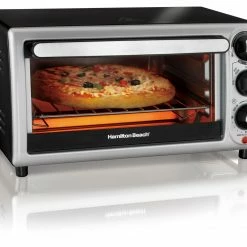 Hamilton Beach Toasters & Toaster Ovens 4-Slice Silver Toaster Oven (1100-Watt)