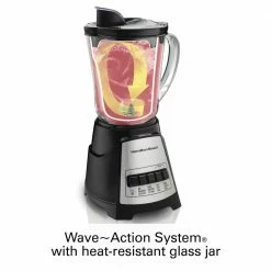 Hamilton Beach Blenders & Juicers 40-oz Black and Stainless Steel 700-Watt Pulse Control Blender -Aroma Shop 40282614