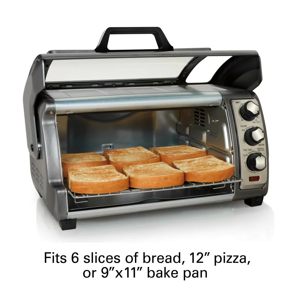 Hamilton Beach Toasters & Toaster Ovens 6-Slice Gray Convection Toaster Oven (1400-Watt) 4 Hamilton Beach Toasters & Toaster Ovens 6-Slice Gray Convection Toaster Oven (1400-Watt) - Image 4