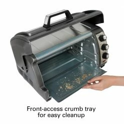 Hamilton Beach Toasters & Toaster Ovens 6-Slice Gray Convection Toaster Oven (1400-Watt) 12 Hamilton Beach Toasters & Toaster Ovens 6-Slice Gray Convection Toaster Oven (1400-Watt) -Aroma Shop 40297808