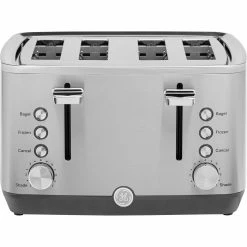 GE Toasters & Toaster Ovens 4-Slice Stainless Steel 1500-Watt Toaster