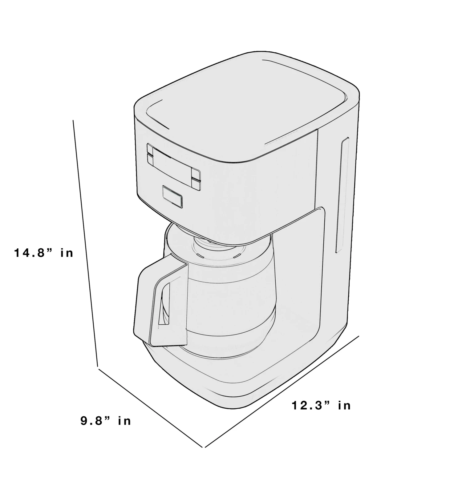 GE Espresso, Tea & Coffee Machines 12-Cup Stainless Steel Residential Drip Coffee Maker 10 GE Espresso, Tea & Coffee Machines 12-Cup Stainless Steel Residential Drip Coffee Maker - Image 10