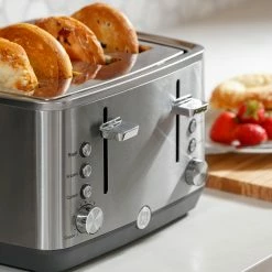 GE Toasters & Toaster Ovens 4-Slice Stainless Steel 1500-Watt Toaster -Aroma Shop 40369787