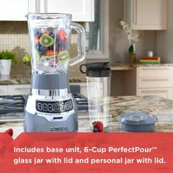 BLACK+DECKER Blenders & Juicers PowerCrush 48-oz Stainless Steel 900-Watt Pulse Control Blender -Aroma Shop 40384497